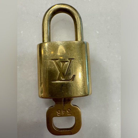 Louis Vuitton Accessories - Louis Vuitton Authenic lock & key set brass lock #346